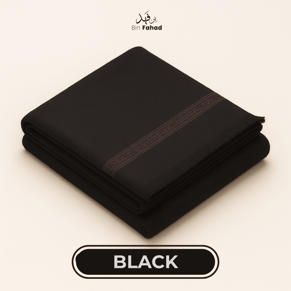 Premium Gents Shawl - Black
